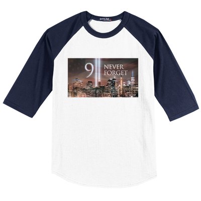 911 never forget Baseball Sleeve Shirt