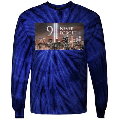 911 never forget Tie-Dye Long Sleeve Shirt