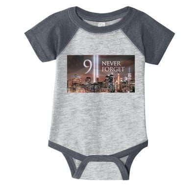 911 never forget Infant Baby Jersey Bodysuit