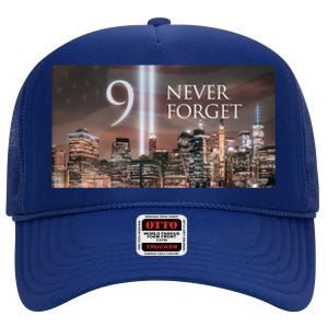 911 never forget High Crown Mesh Back Trucker Hat