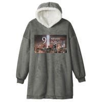 911 never forget Hooded Wearable Blanket