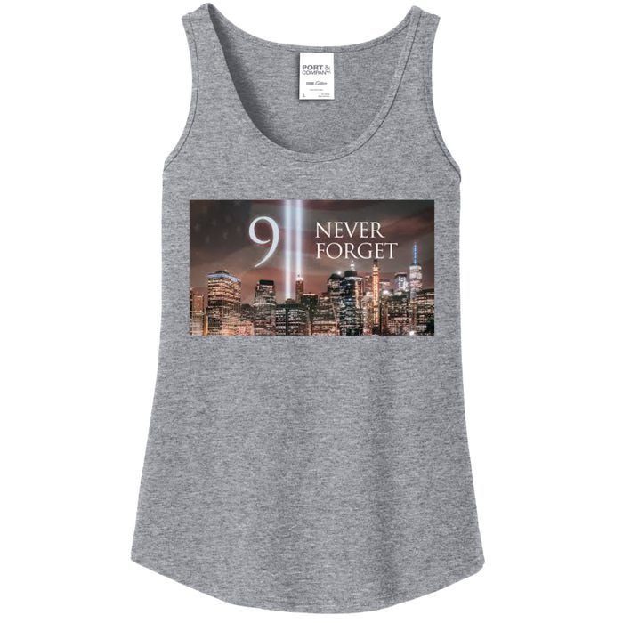 911 never forget Ladies Essential Tank