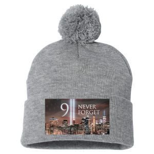 911 never forget Pom Pom 12in Knit Beanie