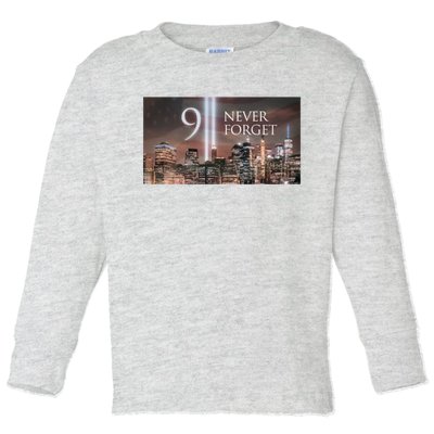 911 never forget Toddler Long Sleeve Shirt