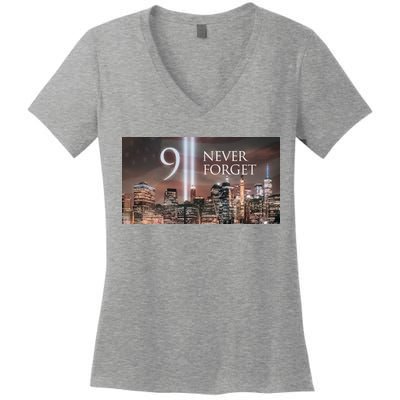 911 never forget Women's V-Neck T-Shirt