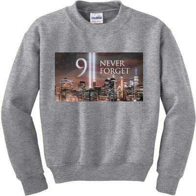 911 never forget Kids Sweatshirt