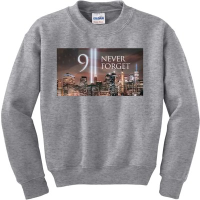 911 never forget Kids Sweatshirt