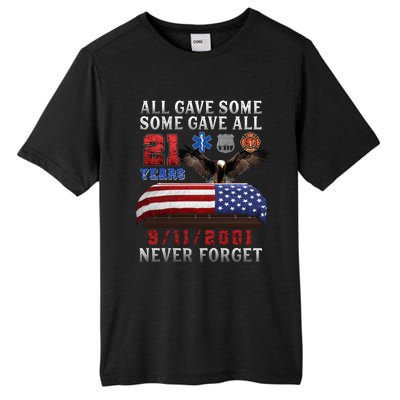 911 Never Forget 21st Anniversary Firefighters Outfits Tall Fusion ChromaSoft Performance T-Shirt