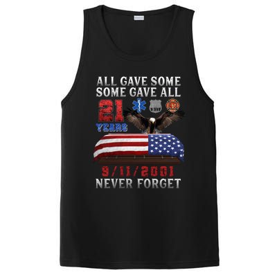 911 Never Forget 21st Anniversary Firefighters Outfits PosiCharge Competitor Tank