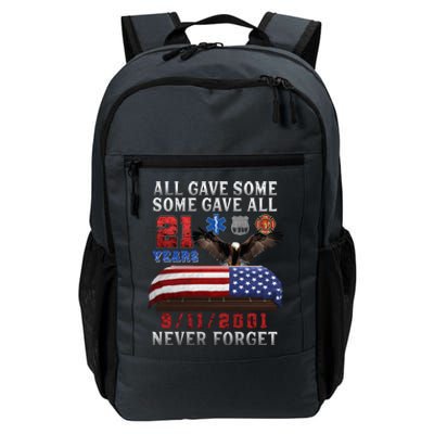 911 Never Forget 21st Anniversary Firefighters Outfits Daily Commute Backpack