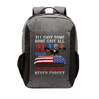 911 Never Forget 21st Anniversary Firefighters Outfits Vector Backpack