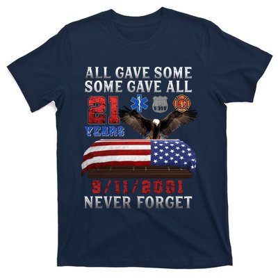 911 Never Forget 21st Anniversary Firefighters Outfits T-Shirt