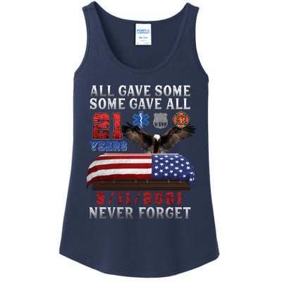 911 Never Forget 21st Anniversary Firefighters Outfits Ladies Essential Tank