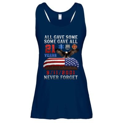 911 Never Forget 21st Anniversary Firefighters Outfits Ladies Essential Flowy Tank