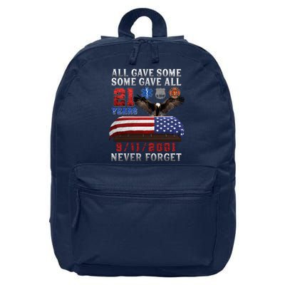 911 Never Forget 21st Anniversary Firefighters Outfits 16 in Basic Backpack