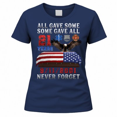 911 Never Forget 21st Anniversary Firefighters Outfits Women's T-Shirt