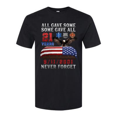 911 Never Forget 21st Anniversary Firefighters Outfits Softstyle CVC T-Shirt