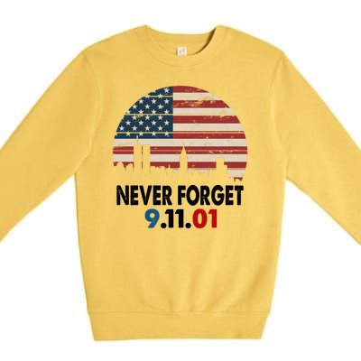 9.11.01 Never Forget 20th Anniversary Premium Crewneck Sweatshirt