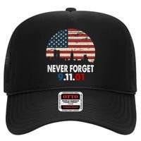 9.11.01 Never Forget 20th Anniversary High Crown Mesh Back Trucker Hat