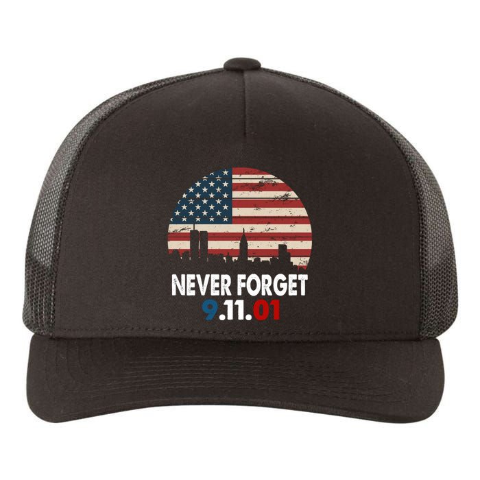 9.11.01 Never Forget 20th Anniversary Yupoong Adult 5-Panel Trucker Hat