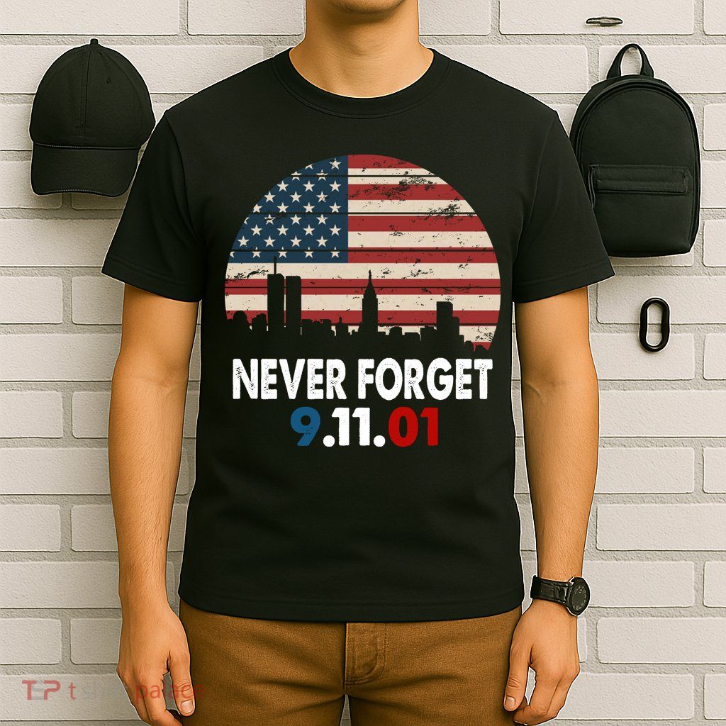 9.11.01 Never Forget 20th Anniversary T-Shirt