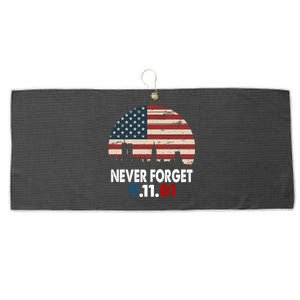 9.11.01 Never Forget 20th Anniversary Large Microfiber Waffle Golf Towel