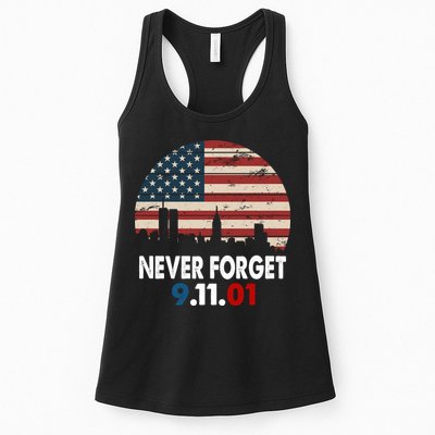 9.11.01 Never Forget 20th Anniversary Womens Tank Top