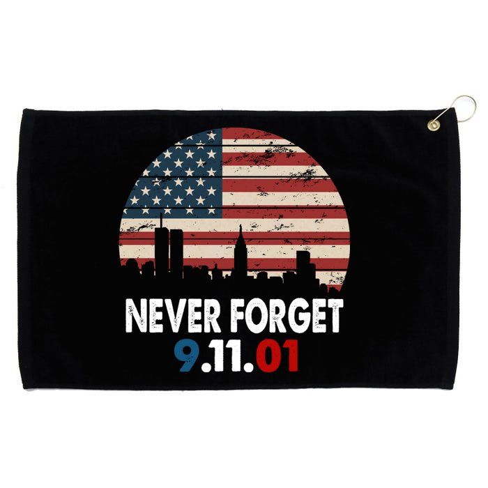 9.11.01 Never Forget 20th Anniversary Grommeted Golf Towel