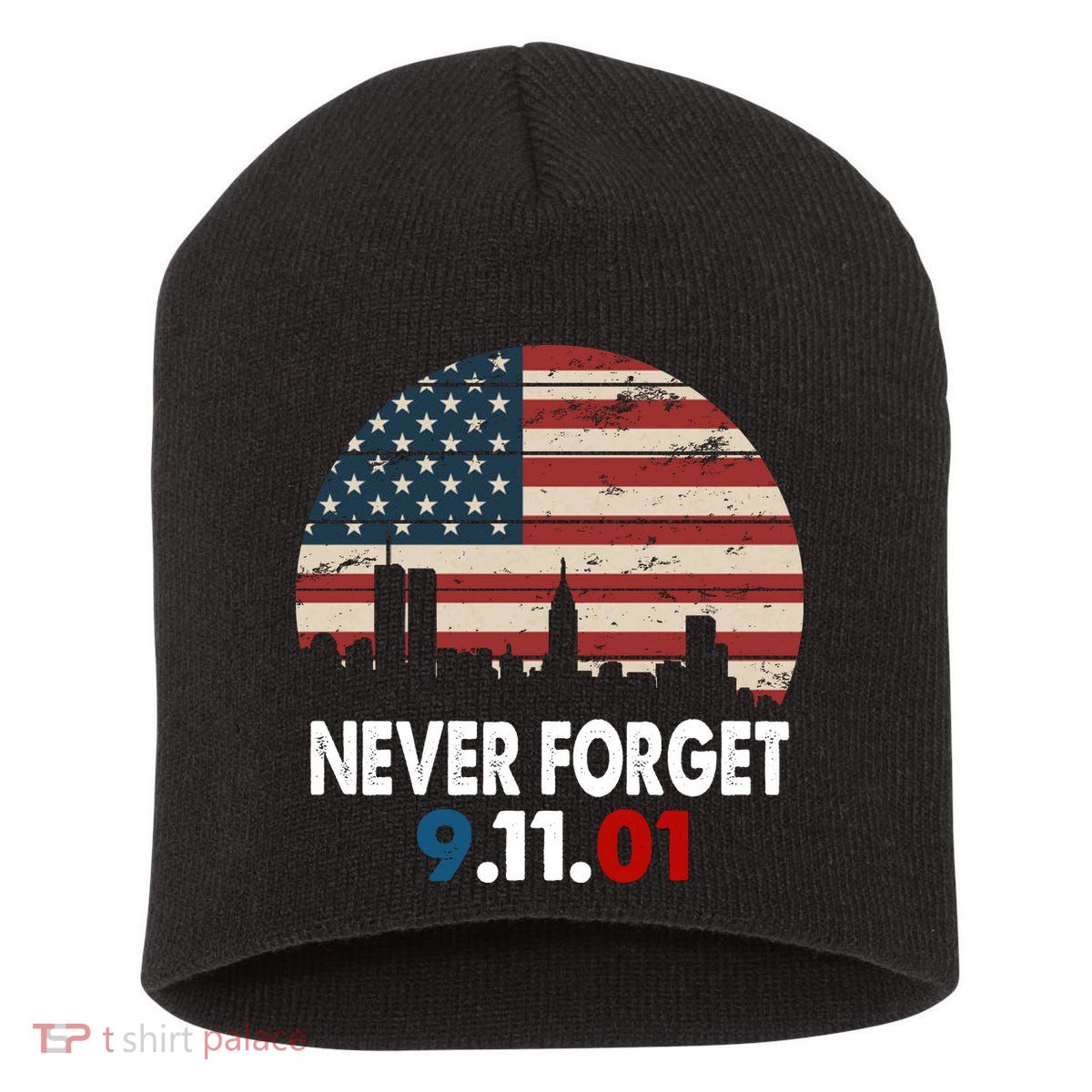 9.11.01 Never Forget 20th Anniversary Short Acrylic Beanie
