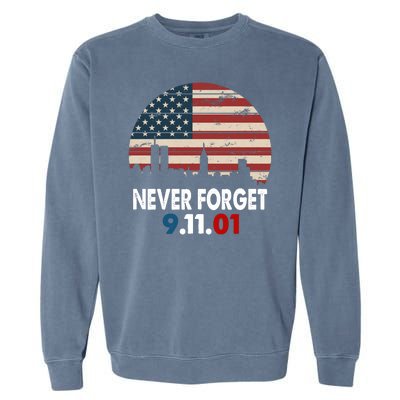 9.11.01 Never Forget 20th Anniversary Garment-Dyed Sweatshirt