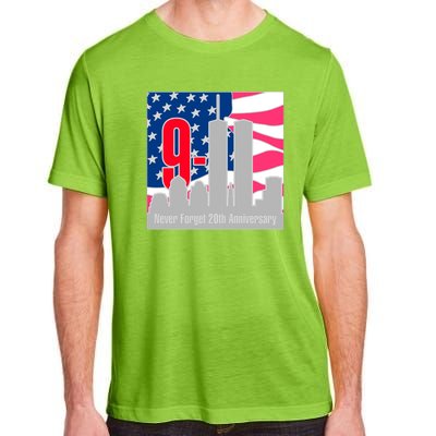 9/11 Never Forget 20th Anniversary Adult ChromaSoft Performance T-Shirt