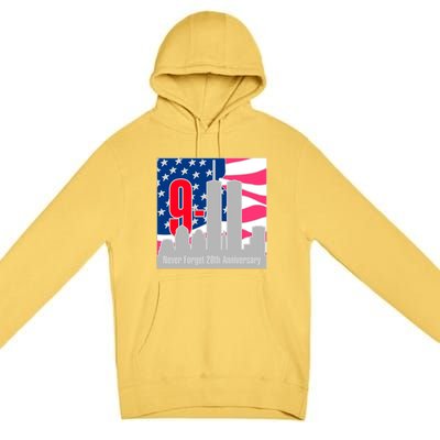 9/11 Never Forget 20th Anniversary Premium Pullover Hoodie