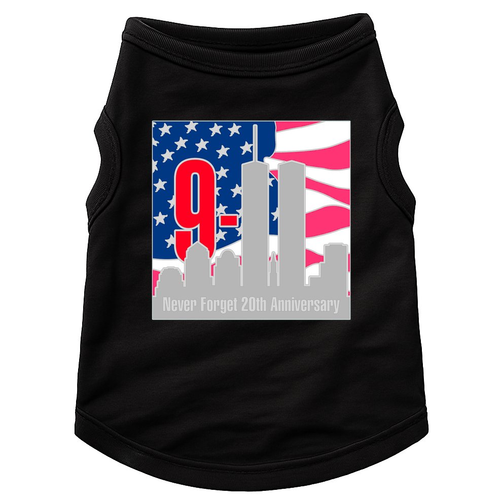 9/11 Never Forget 20th Anniversary Doggie Tank