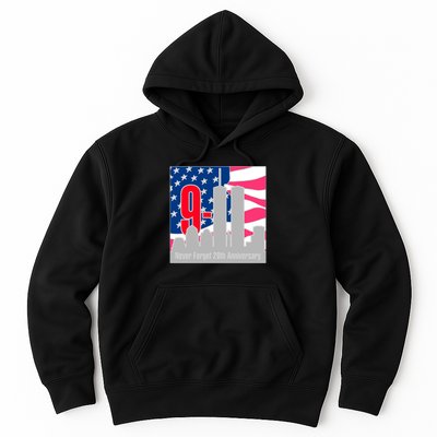 9/11 Never Forget 20th Anniversary Hoodie