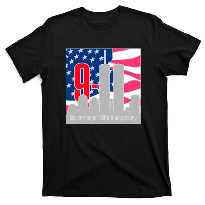 9/11 Never Forget 20th Anniversary T-Shirt