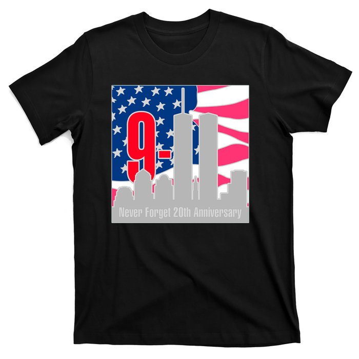 9/11 Never Forget 20th Anniversary T-Shirt