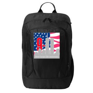 9/11 Never Forget 20th Anniversary City Backpack