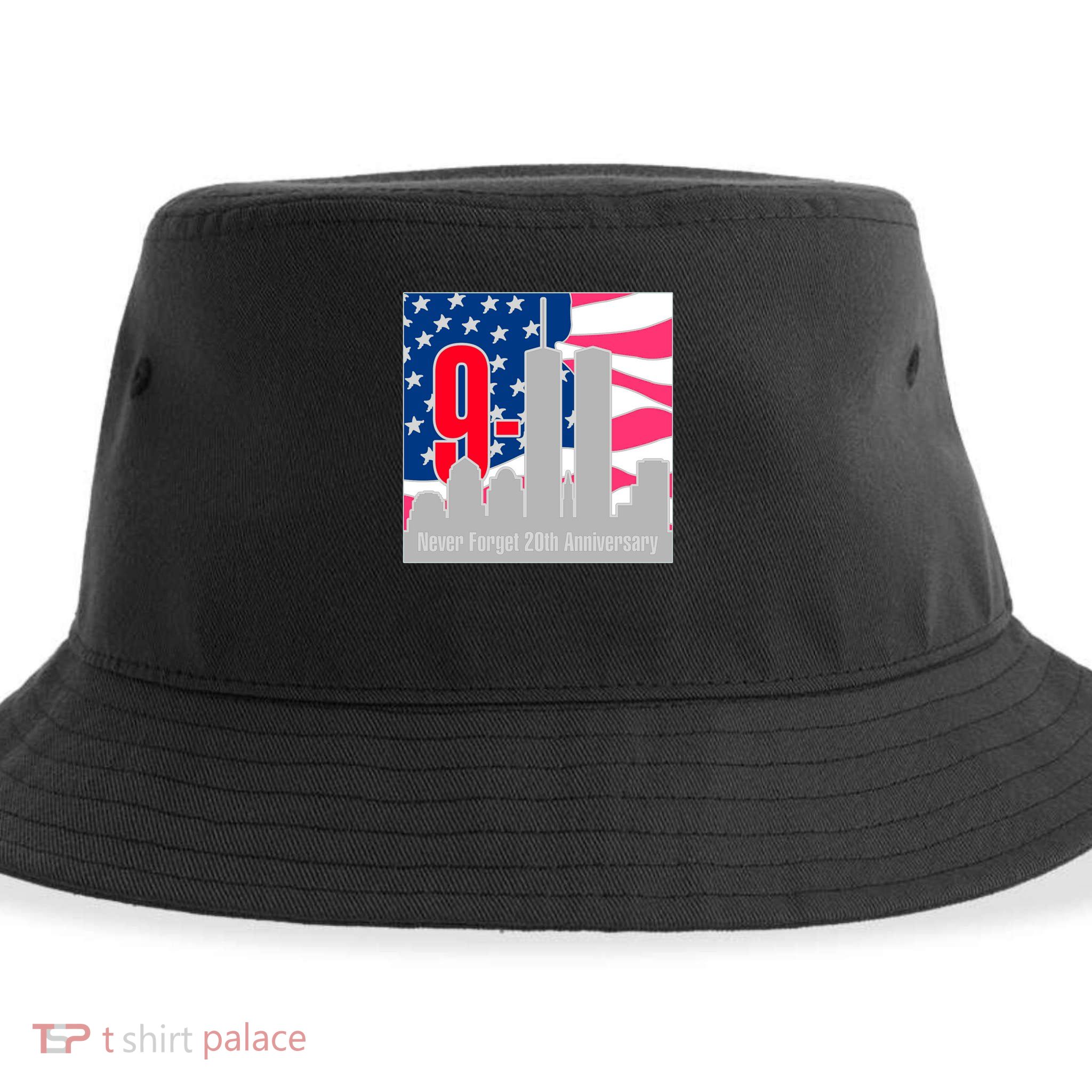 9/11 Never Forget 20th Anniversary Sustainable Bucket Hat