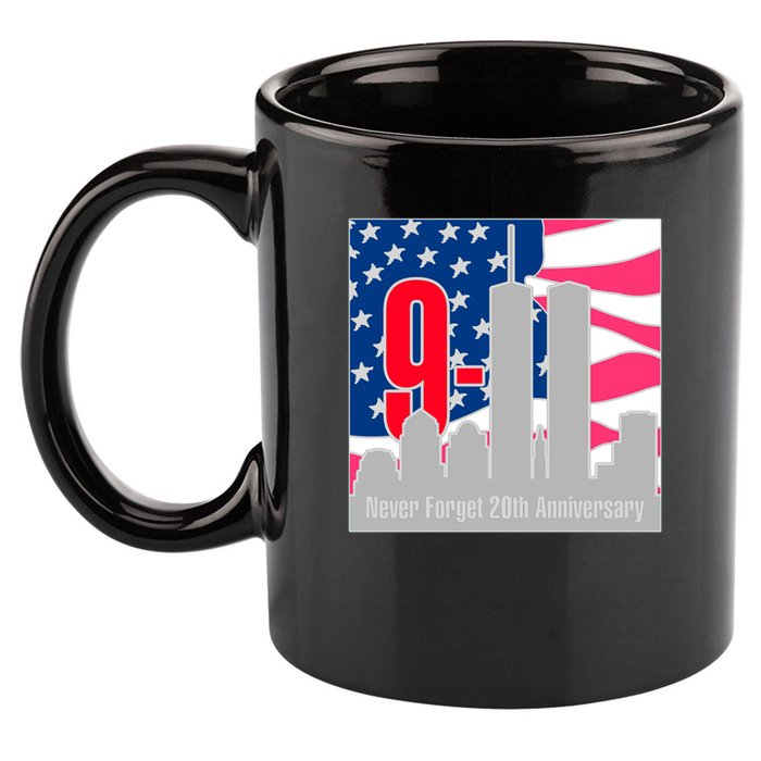 9/11 Never Forget 20th Anniversary 11oz C Handle Ceramic Mug