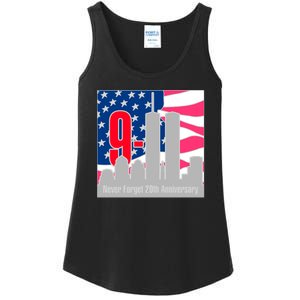 9/11 Never Forget 20th Anniversary Ladies Essential Tank