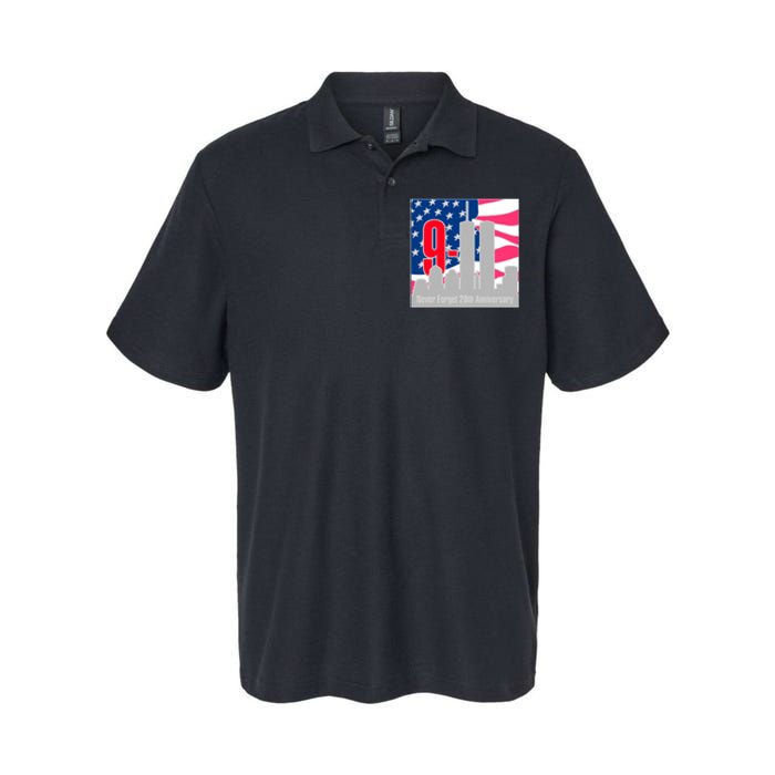 9/11 Never Forget 20th Anniversary Softstyle Adult Sport Polo