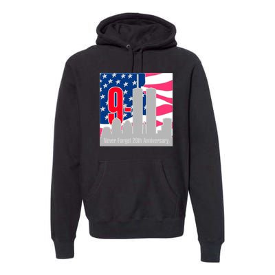 9/11 Never Forget 20th Anniversary Premium Hoodie