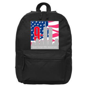 9/11 Never Forget 20th Anniversary 16 in Basic Backpack