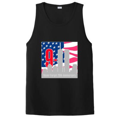 9/11 Never Forget 20th Anniversary PosiCharge Competitor Tank