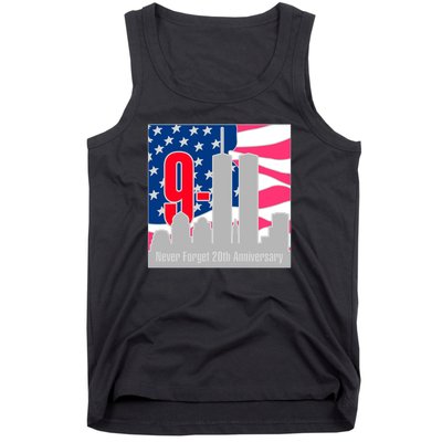 9/11 Never Forget 20th Anniversary Tank Top