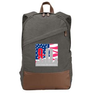 9/11 Never Forget 20th Anniversary Cotton Canvas Backpack