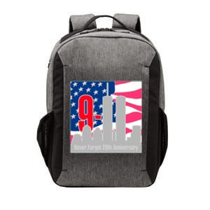 9/11 Never Forget 20th Anniversary Vector Backpack