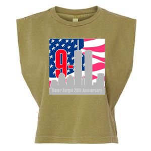 9/11 Never Forget 20th Anniversary Garment-Dyed Women's Muscle Tee