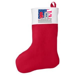 9/11 Never Forget 20th Anniversary Felt Holiday Christmas Stocking