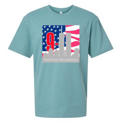 9/11 Never Forget 20th Anniversary Sueded Cloud Jersey T-Shirt